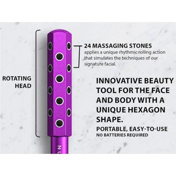🆕️🆑️ CosMedix Instant Uplift Beauty Roller 24 Massaging Stones & Rotating Head - Picture 2 of 12